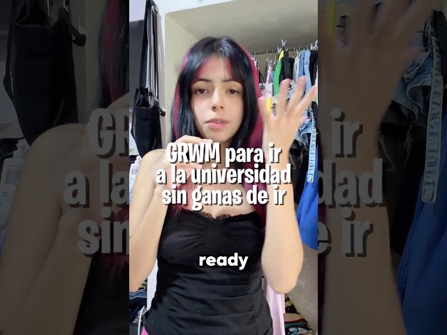 GRWM for college #college #grwm #short #girls #makeup #school