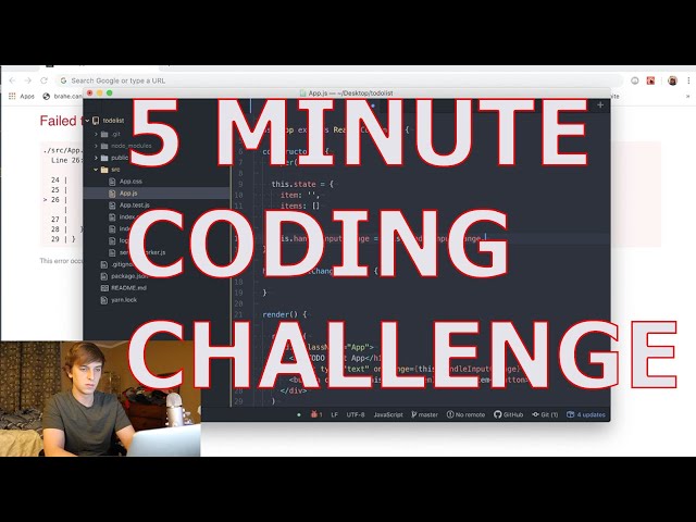 5 Minute Coding Challenge | To Do List App | ReactJS