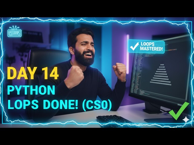 Day 14 Coding: CS50 PYTHON, Building Logic with Python Loops