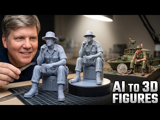 I Made My Own 1/35 Scale Figures with AI & 3D Printing