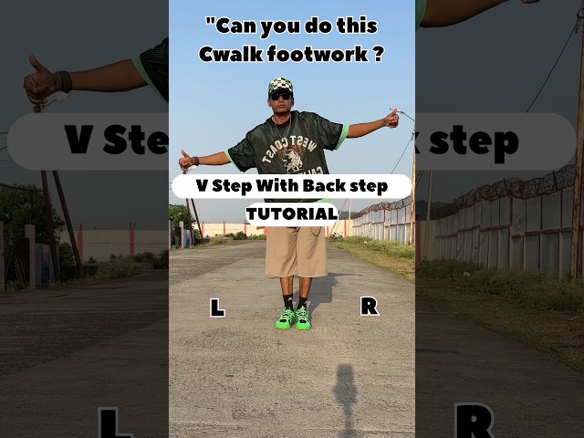 Cwalk  footworks combo tutorial! Can you master these step ?Drop a & in the comment #basicdancemoves