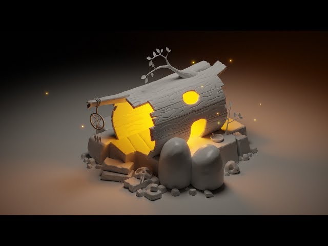 Домик шамана в Blender (часть 2/3)