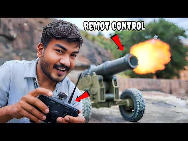 RC Plastic Bottle CANNON 😱 Build This Using an Old Remote Control Car 💥 EXPERIMENTAL
