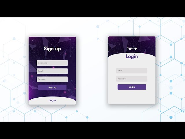 How to Create Sliding Login & Sign Up Form using HTML & CSS | Responsive Animated Form |#CSSTutorial
