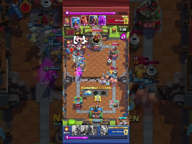 Overconfident Bum Loses In 7x Elixer. #clashroyale