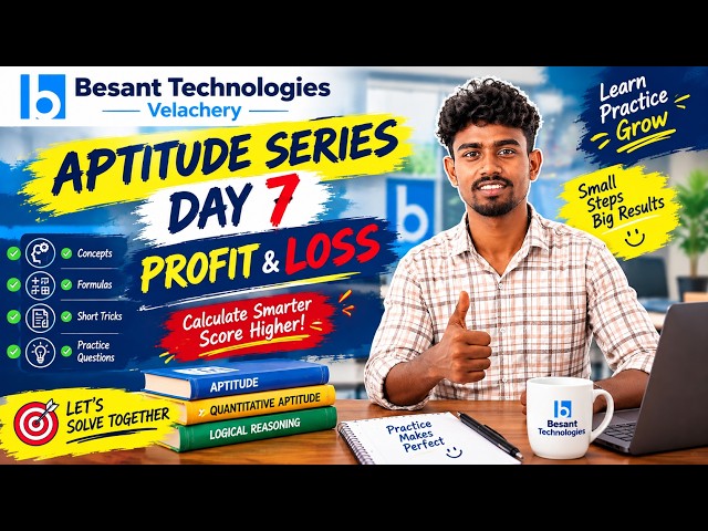 Aptitude Training in Chennai  📚 Besant Technologies – Velachery  🔥 Aptitude Series – Day 7🎯