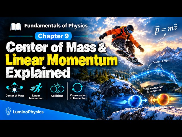 Center of Mass & Linear Momentum Explained | Fundamentals of Physics Chapter 9