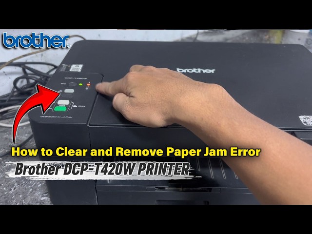 How to Remove Paper Jam and Fixed the Paper Jam Error | Brother DCP T420W Printer.