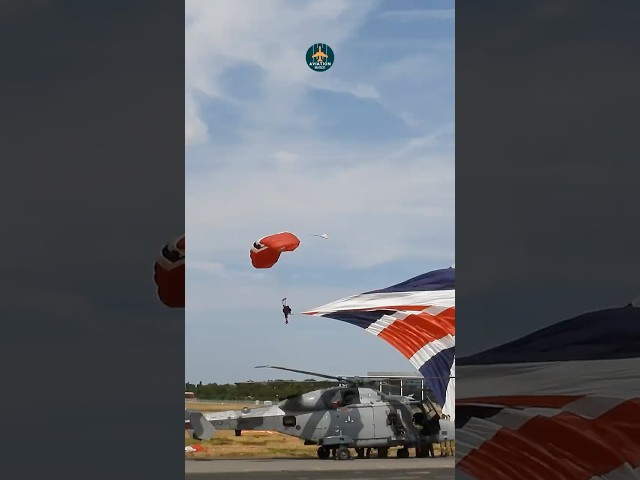 90KG. A UNION JACK. ONE EPIC LANDING! 🪂  Red Devils