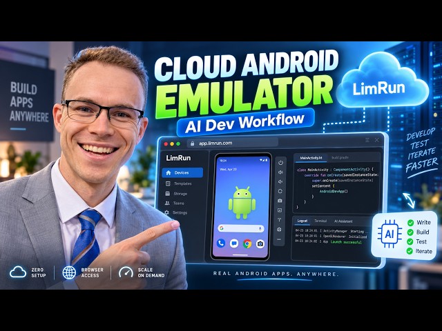 I Moved My Android Emulator to the Cloud — AI Coding with LimRun