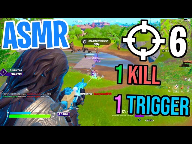 ASMR Gaming 😴 Fortnite 1 Kill = 1 Trigger Relaxing Mouth Sounds 🎮🎧 Controller Sounds + Whispering 💤