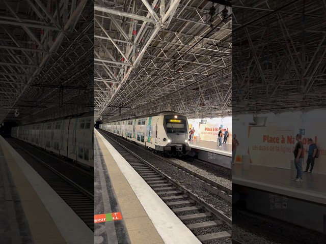 😳 Le RER A ouvre ses portes au milieu des échafaudages à Nation ! 🚧 #shorts #rera #train #ratp