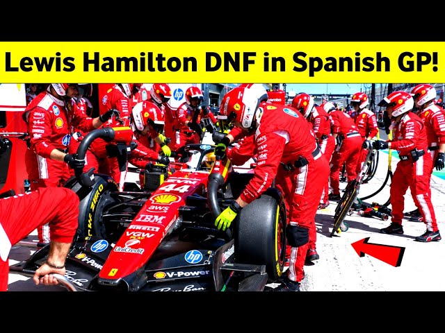 Lewis Hamilton DNF in Spanish GP! Ferrari Nightmare Strikes Again | Formula 1 Madrid Gp