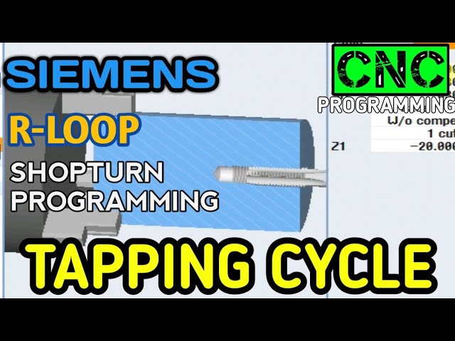 Tapping Cycle | SHOPTURN | SINUTRAIN | SINUMERIC | PROGRAMMING