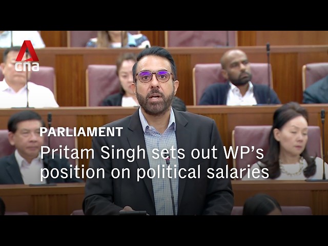 Pritam Singh sets out WP’s position on political salaries