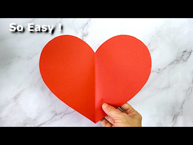 An Easy & Quick Way to Make a Paper Heart