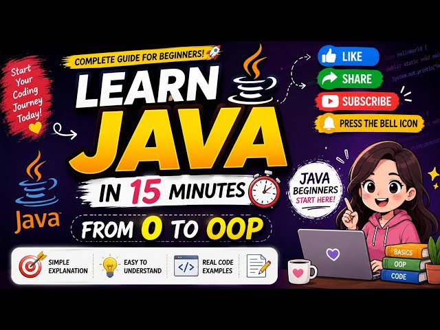 Java Basics for Beginners ☕ | Complete Java Introduction | JDK, JVM, OOP & More | Module 1