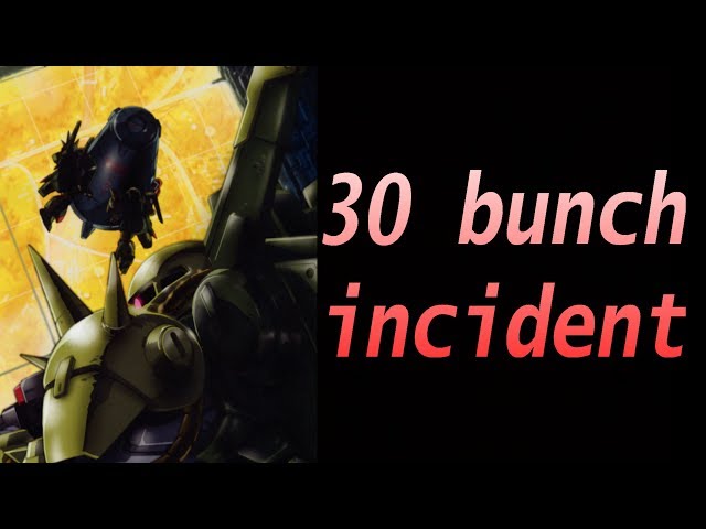 Gundam Lore: 30 Bunch Incident