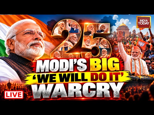 PM Modi Live: PM Modi Speech Live | PM Modi's Big 'We Will Do It' Warcry | PM Modi News| India Today