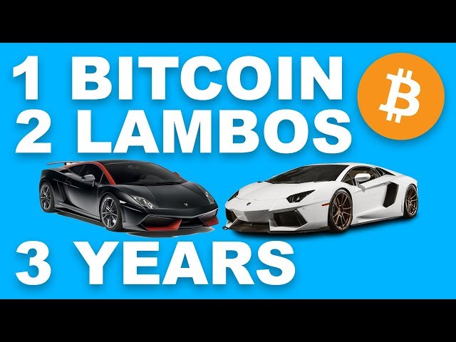 1 Bitcoin, 2 Lambos, 3 Years