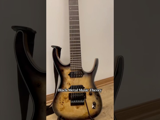 Black Metal Music Theory - Major 7 Triads #blackmetal #metal #guitar #riff #music