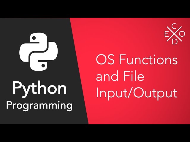 Advanced Python Programming - File Input and Output