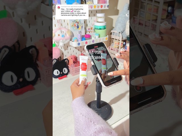 how i film my videos #tips #contentcreator #aesthetic #tutorial #beauty #creator #ugc #shorts