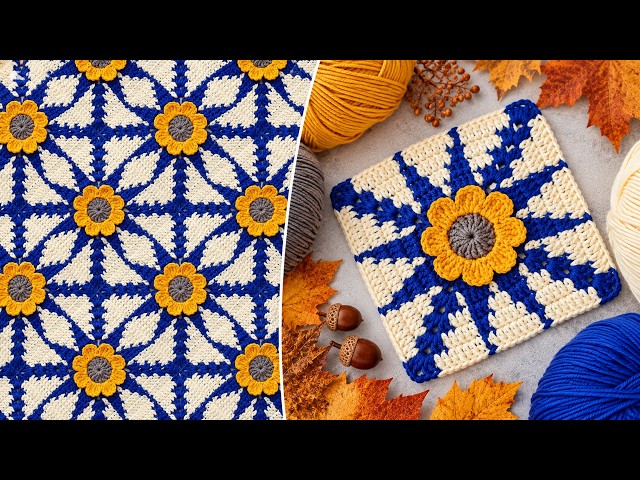 One More Idea! One More Brand New Crochet Granny Square! Crochet