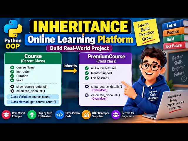 Python OOP with Inheritance | Online Learning Platform