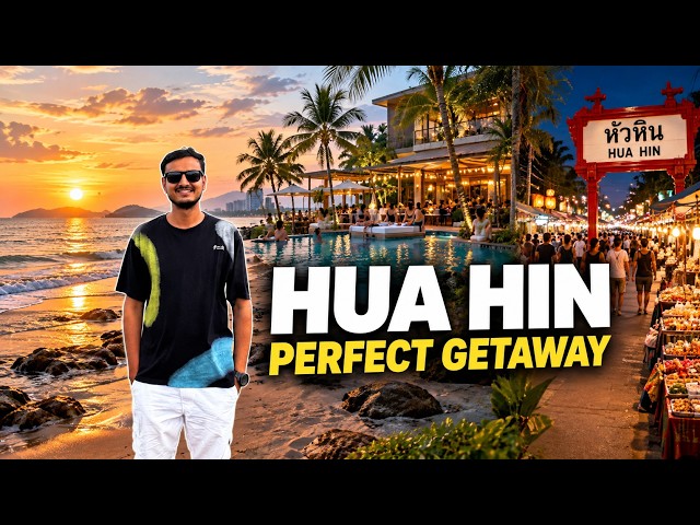 Hua Hin Thailand Part 1 | Beach, Pool Parties & Night Market | Perfect Getaway 2026