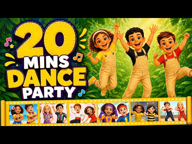 Jungle Dance, Mexican Dance + More Hits | 20 Mins Dance Party for Kids