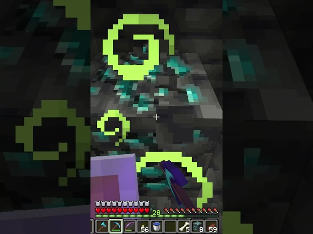 lucky find #minecraft #mining #gaming #diamond #minecraftmemes