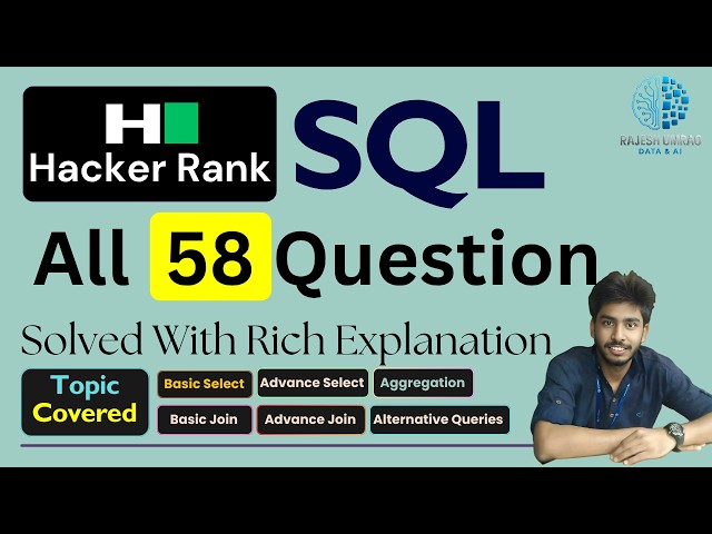 2026| ALL Hackerrank SQL Solutions in ONE Video| Hackerrank sql | sql tutorial | SQL full course|SQL