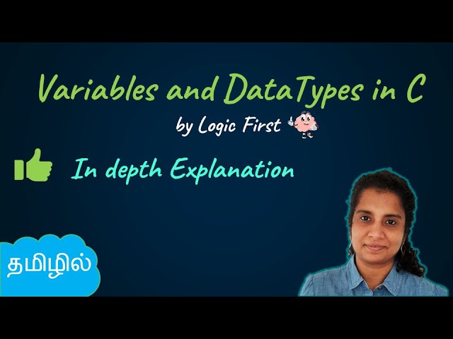 Variables and Datatypes in Tamil (தமிழ் )