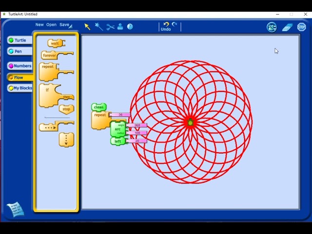 Turtleart English Version Coding for kids | easy coding | geometric shapes | patterns|