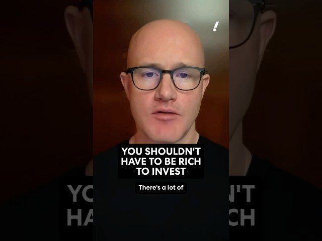 Coinbase CEO Brian Armstrong says you shouldn't have to be rich to invest. 💵