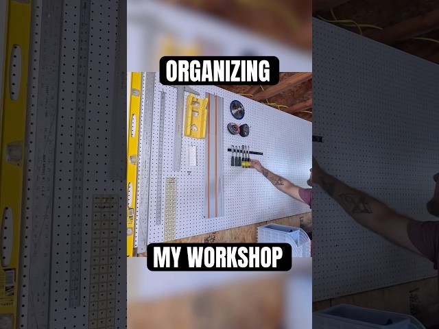 Pegboard Tool Organization