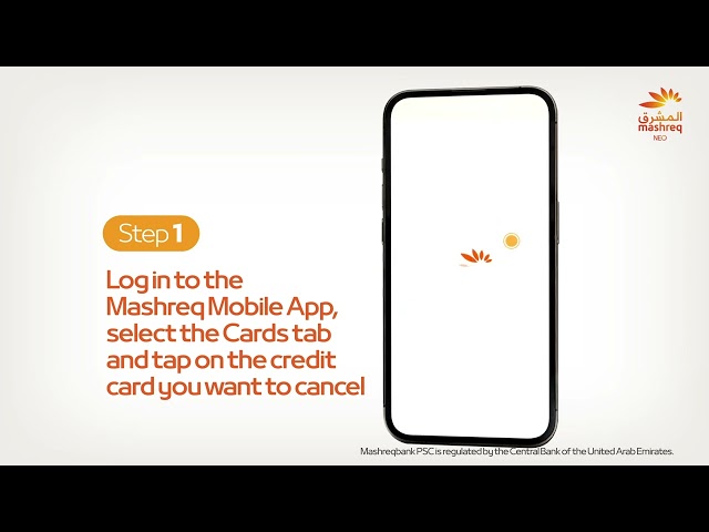 Bank With Ease - Card Cancellation | Mashreq UAE