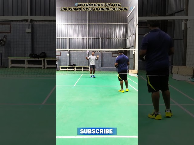 INTERMEDIATE TRAINING BACKHAND TOSS  TRAINING #vasanthniscoach