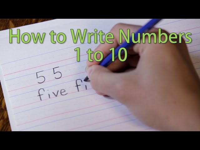 How to Write From 1 to 10 - Kids Learn the Numbers
