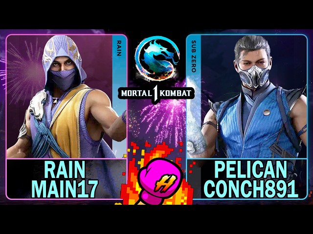 MK1 Rain Main17 (RAIN) VS Pelican Conch891 (SUB-ZERO)🥊Mortal Kombat 1🥊4K 60ᶠᵖˢ