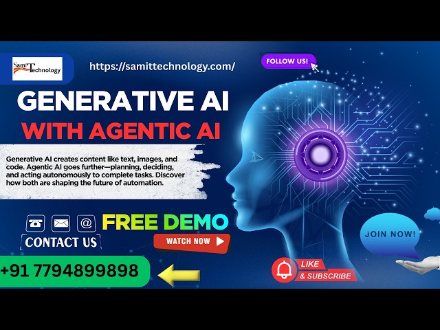 Generative AI Online Course | Agentic AI | Python-ML | Real Time Training | SamIT Technology
