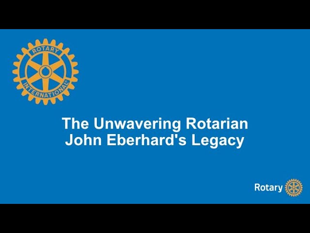 John Eberhard Rotarian of Distinction Award 2024