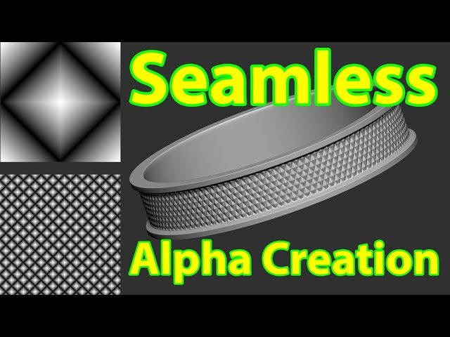 How to create seamless Alpha In Zbrush / Photoshop /Tips