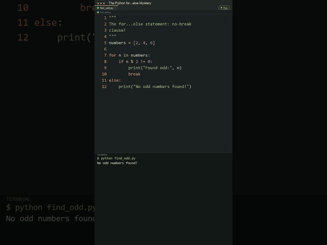 Why Python Loops Have an "else" Block! #python #learnpython #software #code