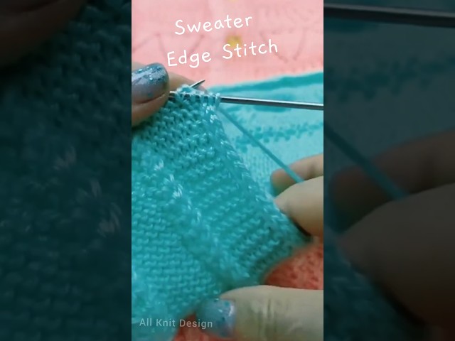 Elegant 🧶Sweater Design Knitting Edge Stitches #knitting