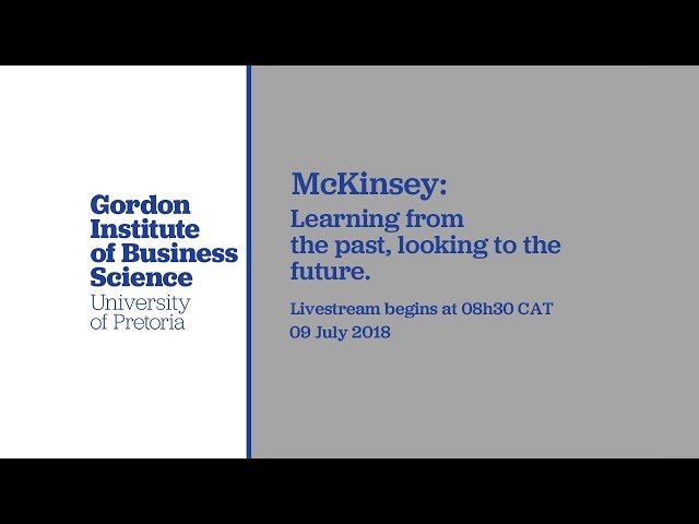 McKinsey: Learning from the past, looking to the future.