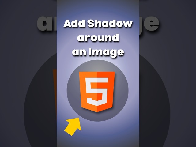 Add Shadow Around Image in CSS 🔥 | CSS Box Shadow Tutorial #shorts