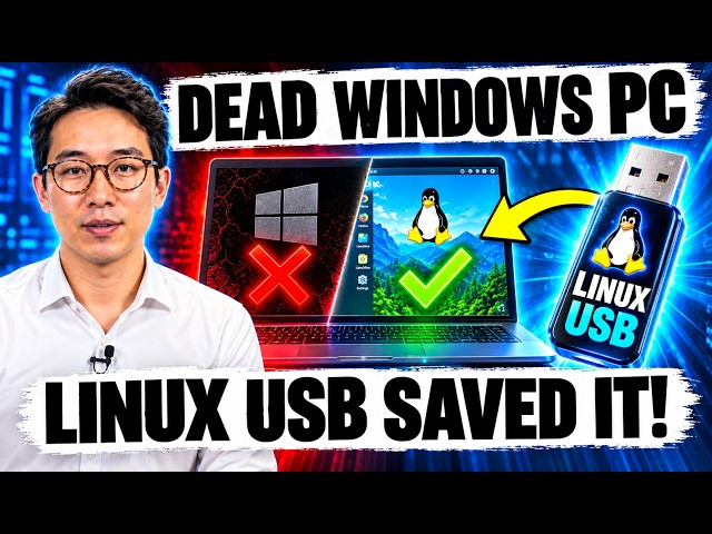 I Recovered a Dead Windows Laptop Using Only a Linux USB