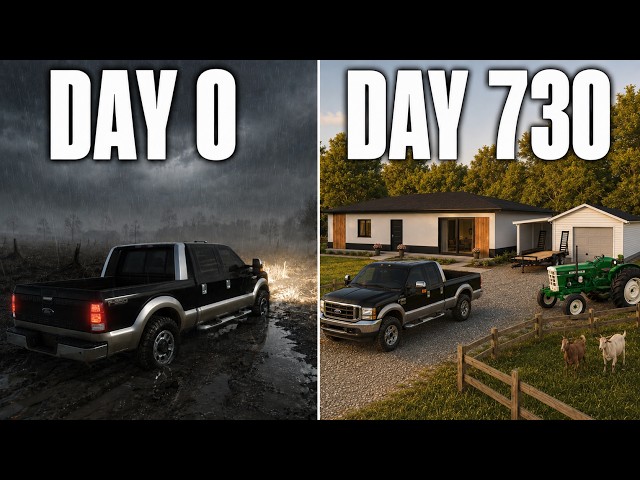 I SURVIVED 2 YEARS STARTING WITH $0 AND A TRUCK | Farming Simulator 25